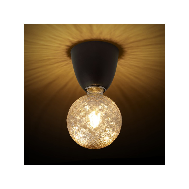 RENDL REACH stropná čierna 230V LED E27 11W R14386