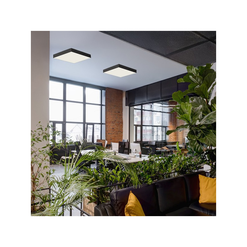 RENDL LARISA SQ 60 DIMM stropná čierna 230V LED 100W 3000K 4000K 6500K R14373