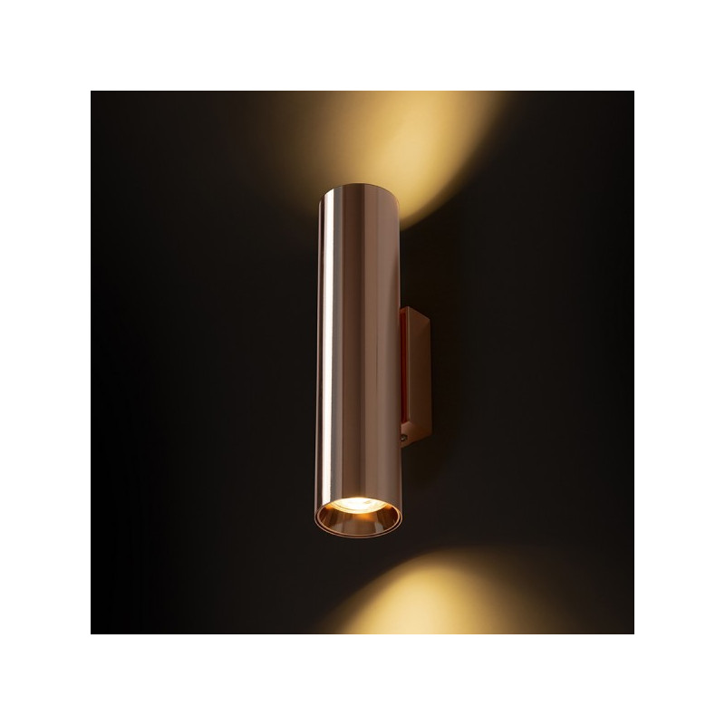 RENDL LUKE nástenná  meď 230V LED GU10 2x7W R14315