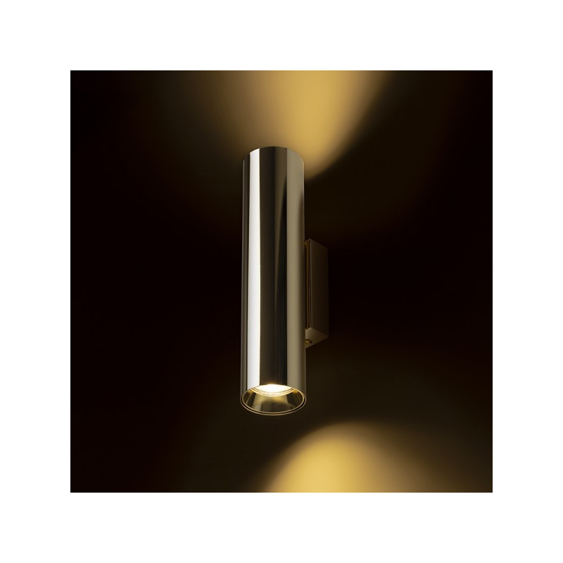 RENDL LUKE nástenná  mosadz 230V LED GU10 2x7W R14314