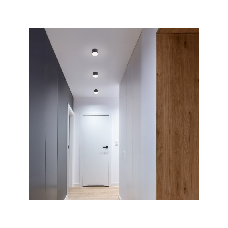 RENDL MEMA stropná čierna satinovaný akrylát 230V LED GX53 7W R14222