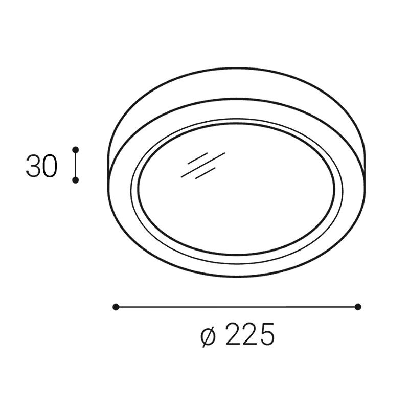 LED2 EIKO ON L, W 18W 3000K/3500K/4000K 1470551
