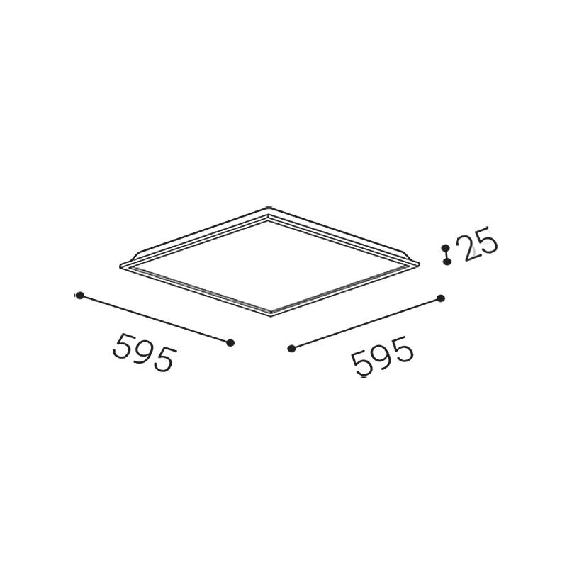 LED2 NELA 60 UGR DALI/PUSH 33W 4000K 2237141D
