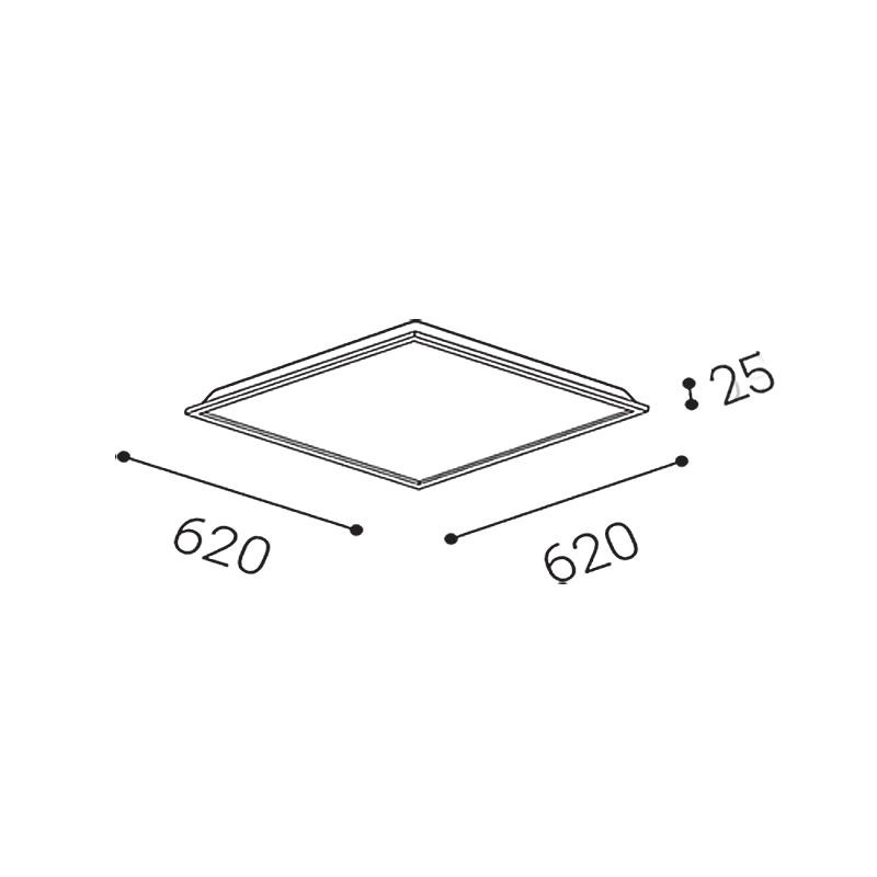 LED2 NELA 62 DALI/PUSH 33W 4000K 2237441D