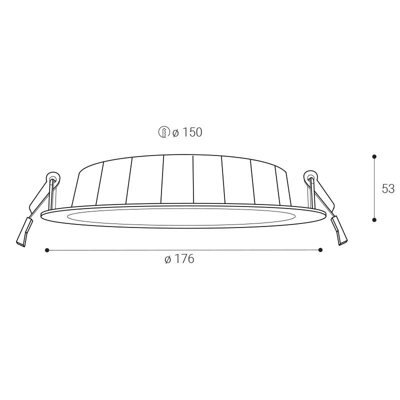 LED2 GAMA 18, W DALI/PUSH 15W 3000K/3500K/4000K 2460351D
