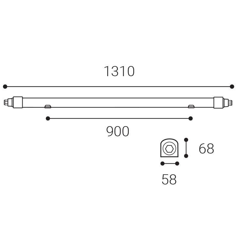 LED2 LIGA 120 LK 40W 4000K 1240641