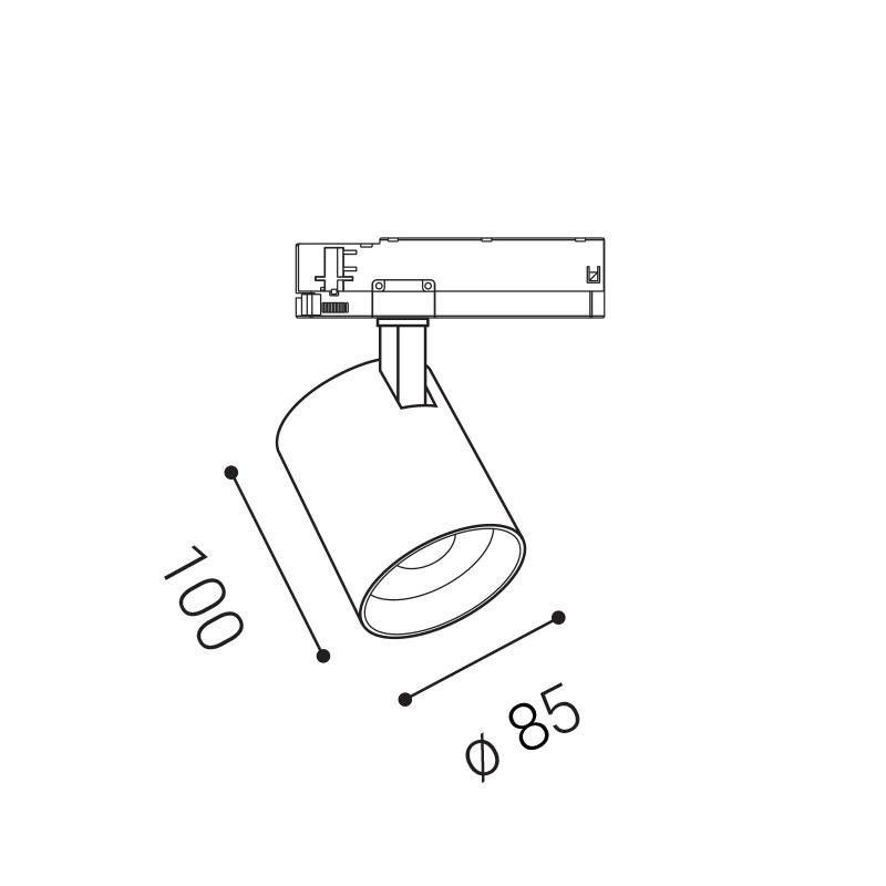 LED2 HERO, B DALI/PUSH 28W 3000K 6095033D