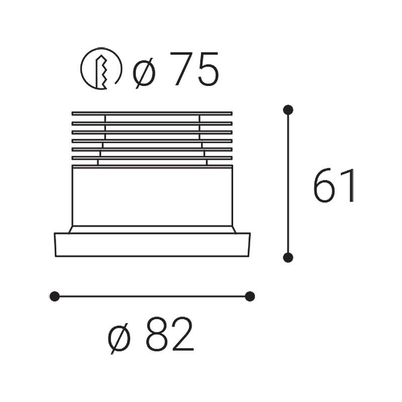 LED2 SPOT II A, B DALI/PUSH 9W 2700K 2151023D