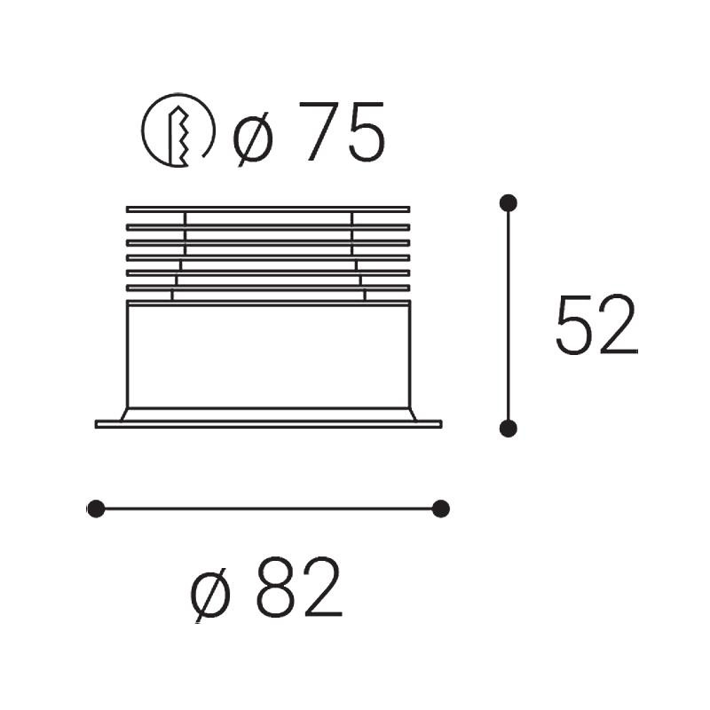 LED2 SPOT II B, B DALI/PUSH 9W 2700K 2151123D