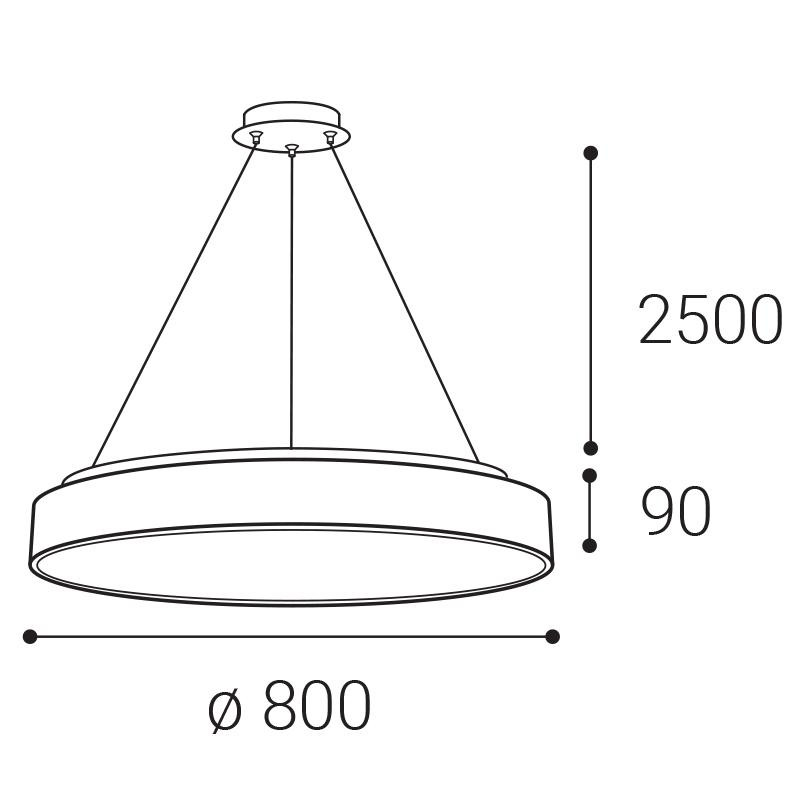 LED2 RINGO II 80 P/N-Z, W DALI/PUSH 80+12W 3000K/4000K 3275751D