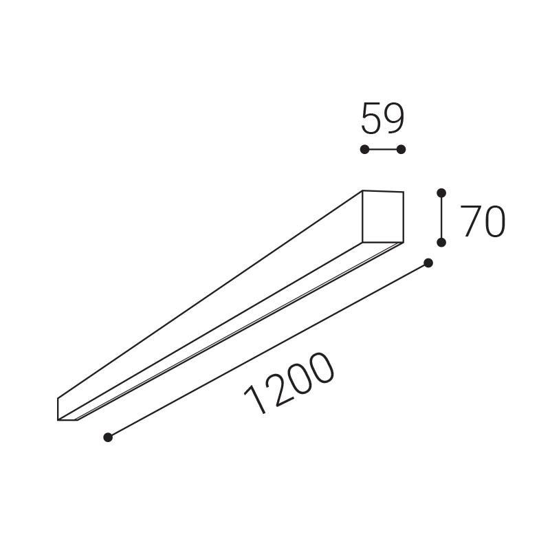 LED2 NOLI II 120 P, W 20-40W 3000K/3500K/4000K 1238151