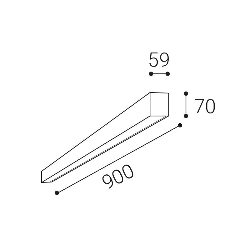 LED2 NOLI II 90 P, B TRIAC 30W 3000K/3500K/4000K 1237953DT