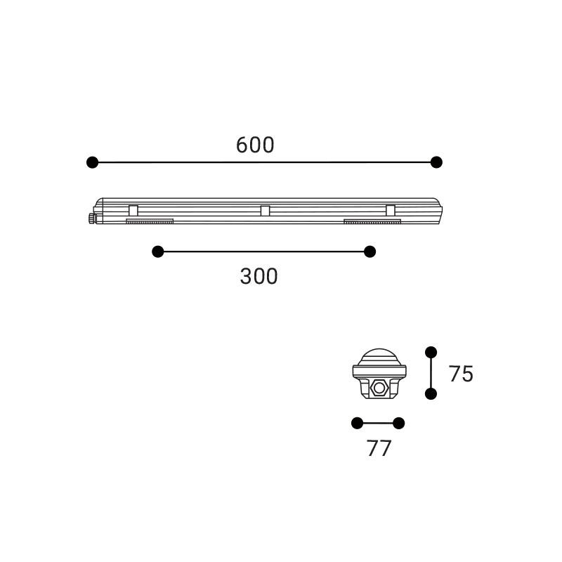 LED2 DUSTER PRO 60 11-17W 3000K/3500K/4000K 1240951