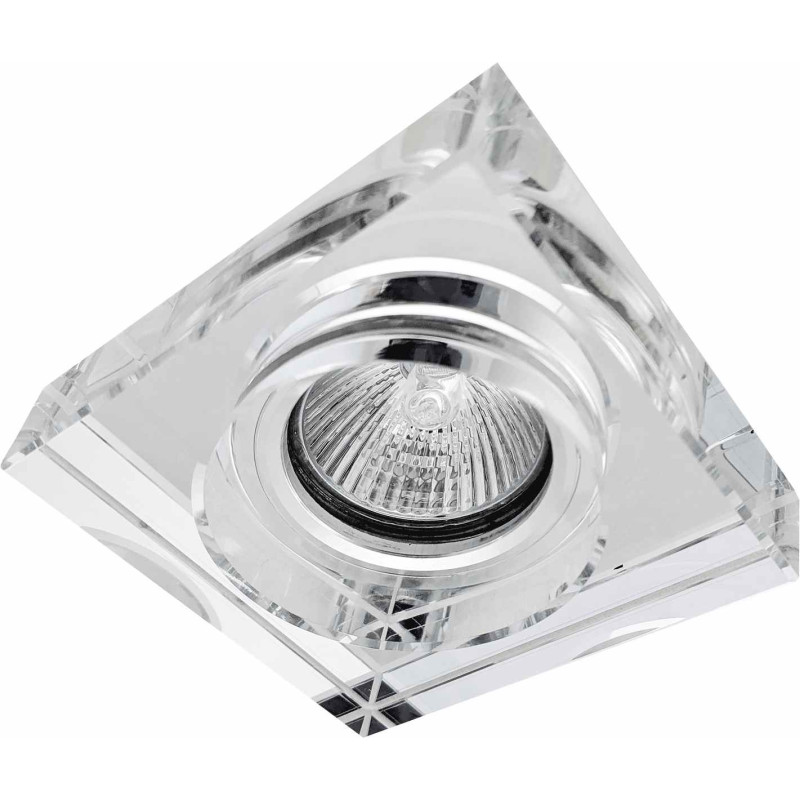 Greenlux GLASS HIGH PEARL-S - Rámček podhľadového svietidla – sklenený, štvorcový GXPO036