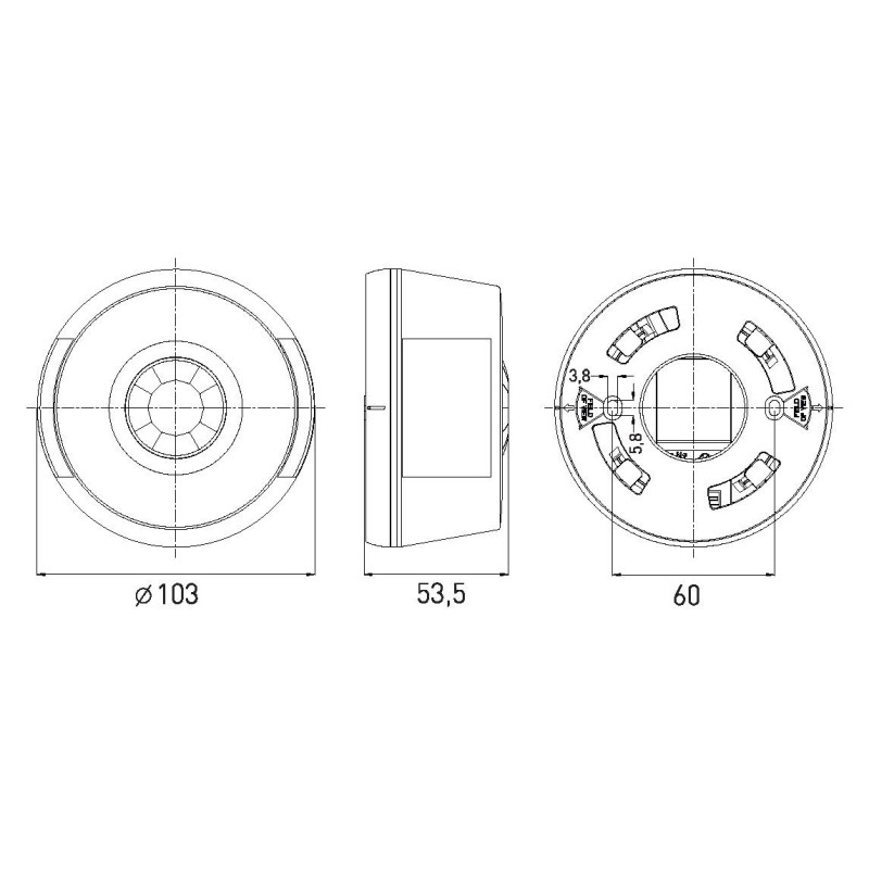 Greenlux SENSOR 68 - Pohybové čidlo PIR GXSI018
