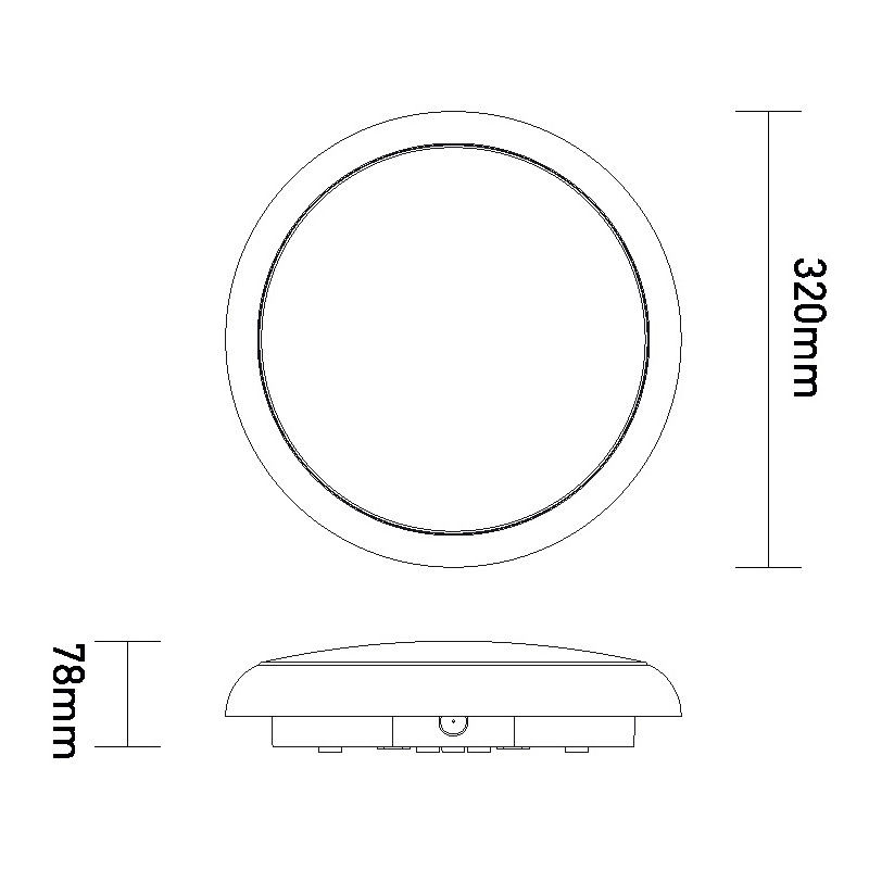 Greenlux STROPY W 22W CCT ADJ max.2300/3550lm - Dekoratívne svietidlo LED  GXPR050