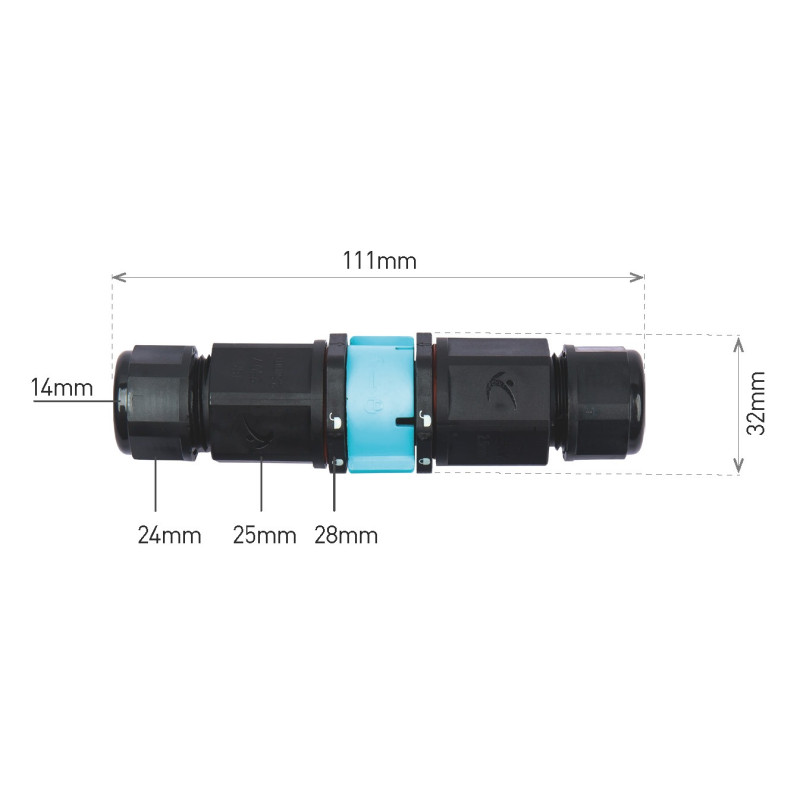 Greenlux CTL IP68 3x2,5 - Káblové spojky GXSP021