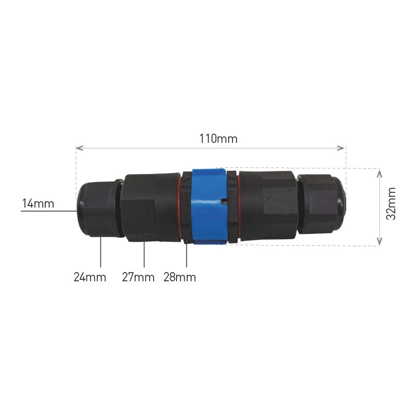 Greenlux CTL IP68 5x2,5 - Káblové spojky GXSP022
