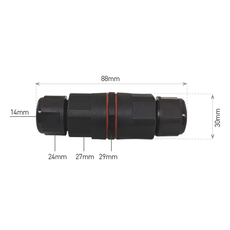 Greenlux CWF IP68 3x2,5 - Káblové spojky GXSP023