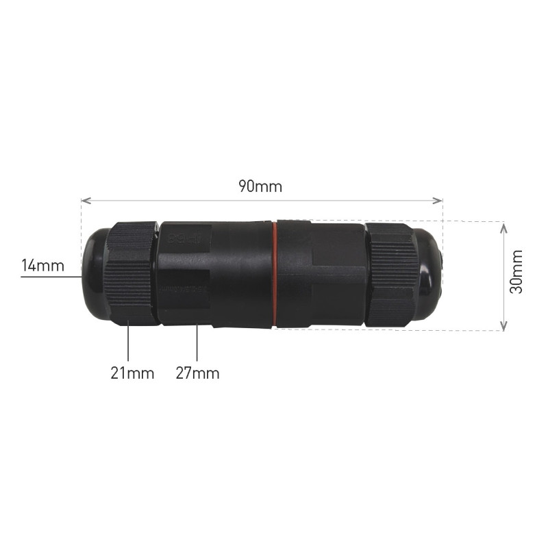 Greenlux CWL IP68 3x2,5 - Káblové spojky GXSP024