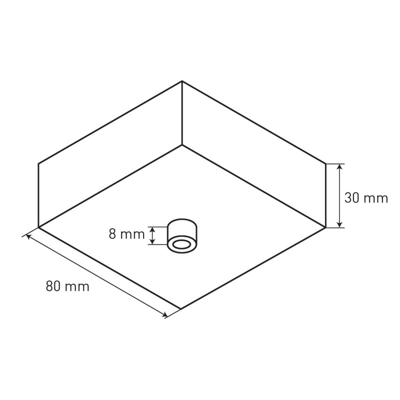 Greenlux LINIK CEILING CANOPY White - Stropný baldachýn GXOS413