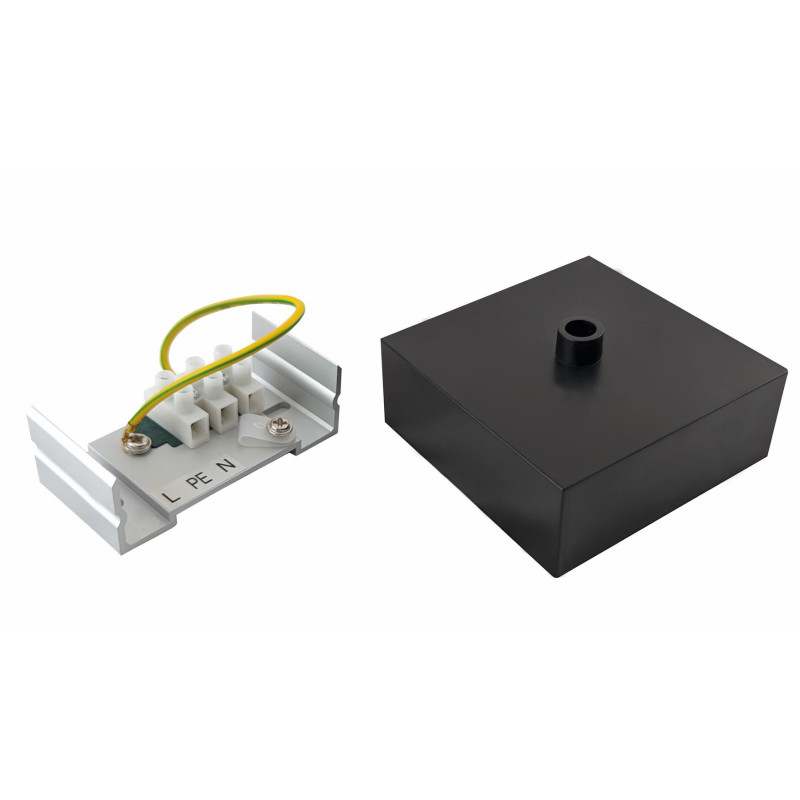 Greenlux LINIK CEILING CANOPY Black - Stropný baldachýn GXOS412