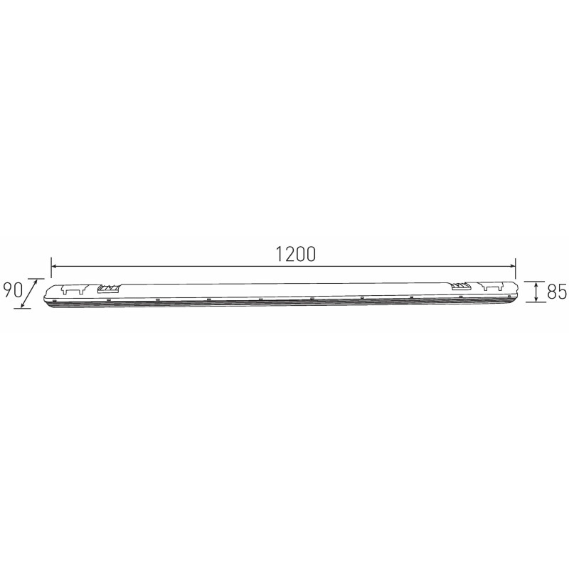 Greenlux DUST LED Premium 40W NW 6100/7150lm - Svietidlo prachotesné LED s PCB LED modulom GXWP351v2