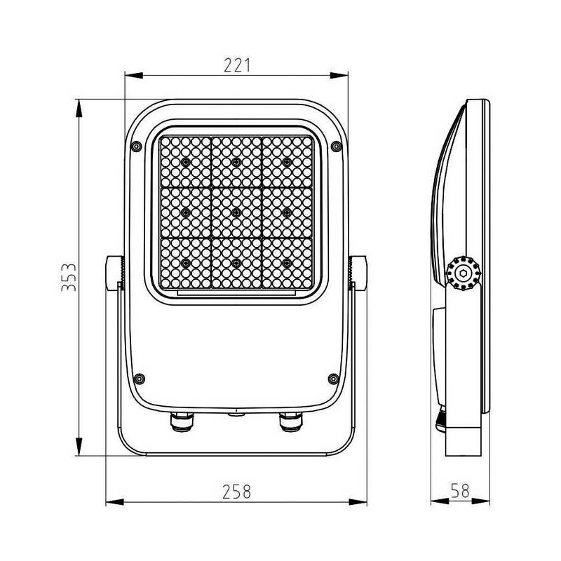 Greenlux OMEGA PROFI SMD 80W 60 NW 13550/15000lm - Reflektor LED GXPR143