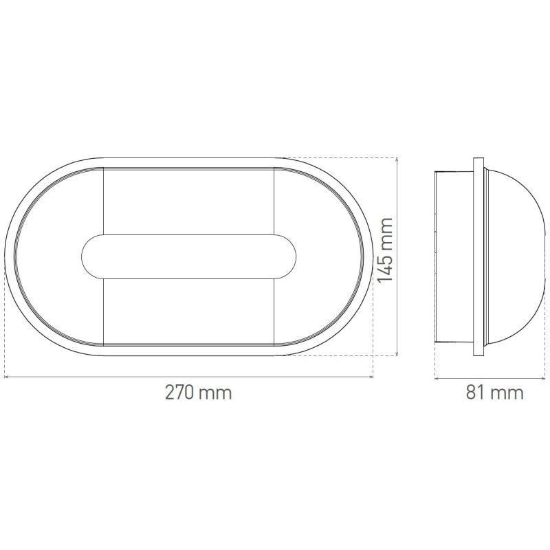 Greenlux DARA OVAL W 20W NW 2150/2700lm - LED svietidlo GXPS028v2