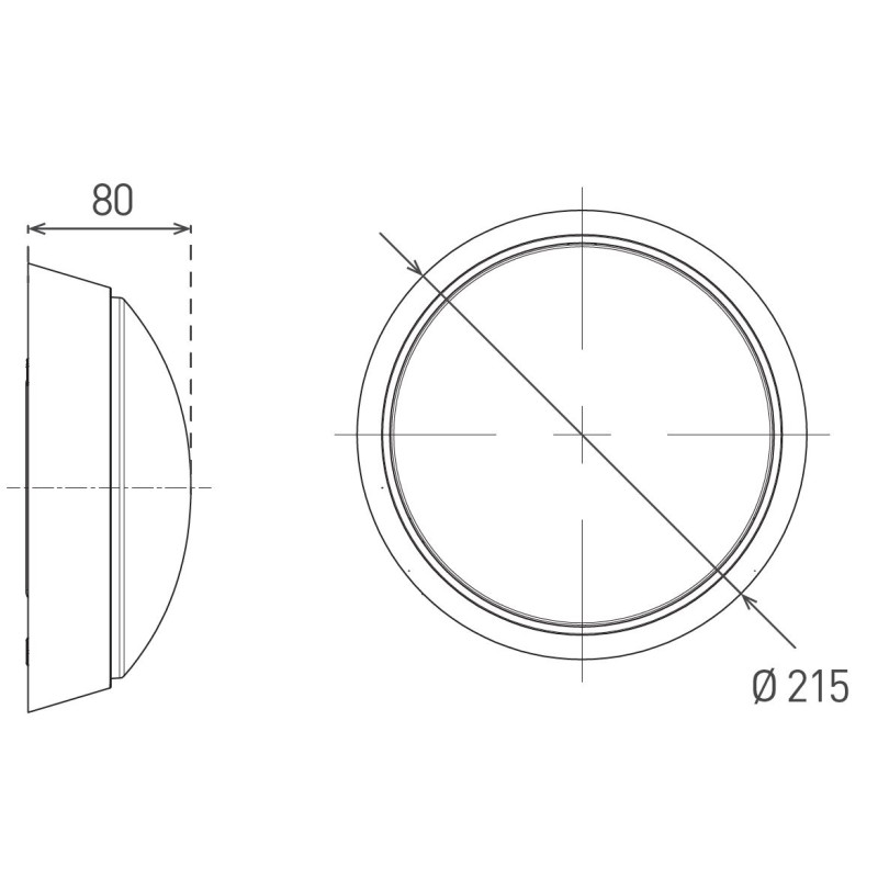 Greenlux DITA ROUND W 12W CCT 1350/1700lm - LED svietidlo  GXPS051v2