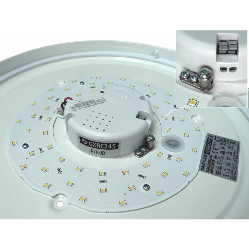 Greenlux DAISY LED REVA IP44 23W HF DIM NW 2900/2300lm - LED svietidlo s mikrovlnným senzorom GXDS279