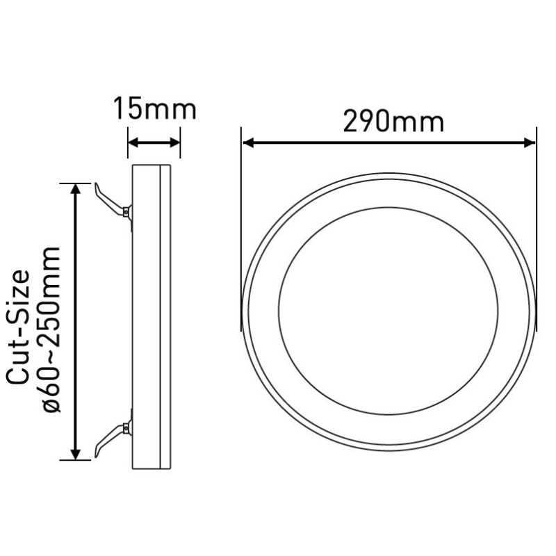 Greenlux PLASCO 24W CCT 2550/3800lm - Dekoratívne svietidlo LED   GXDW272