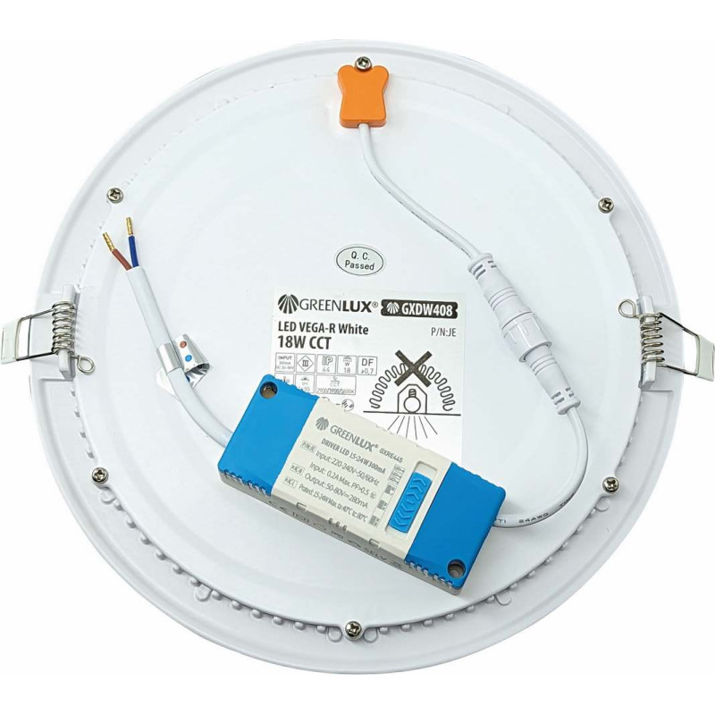 Greenlux LED VEGA-R White 18W CCT 1600/2420lm - Svietidlo LED vstavané typu downlight GXDW408