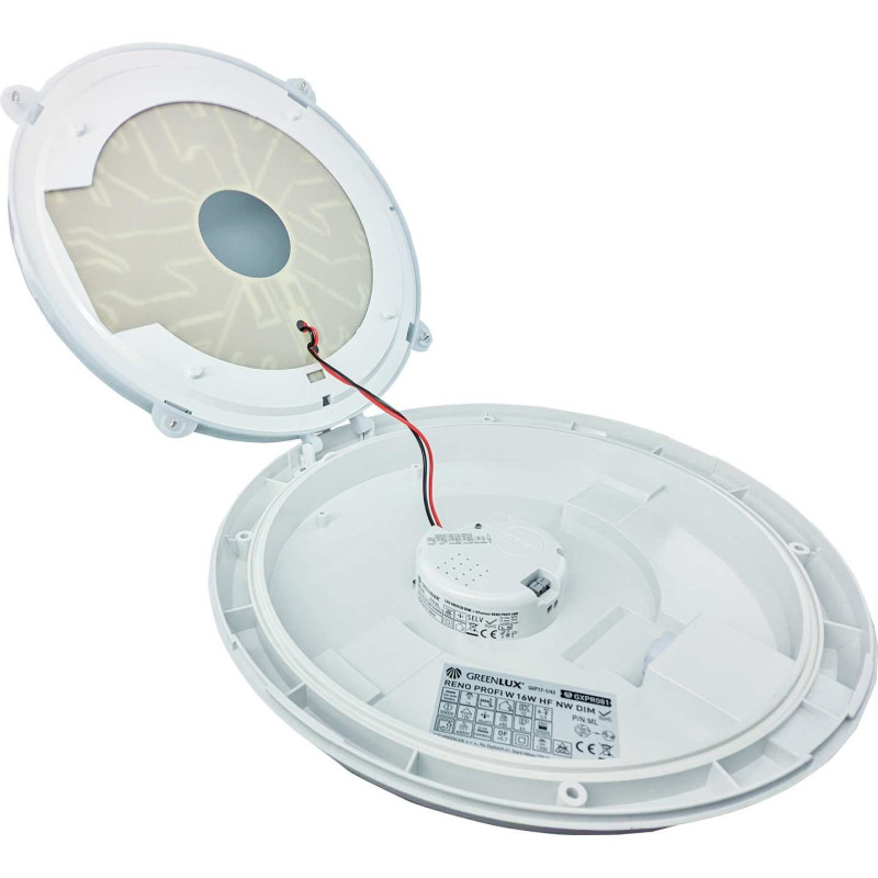 Greenlux RENO PROFI W 16W HF NW DIM 1650/2250lm  - LED svietidlo s mikrovlnným senzorom GXPR081v2