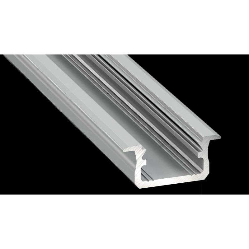 Greenlux AL-PROFIL B SILVER 2M (10-0024-20) - Zapustený hliníkový profil GXLP1017