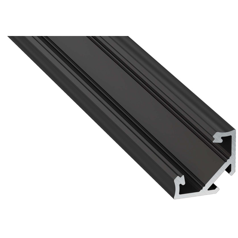 Greenlux AL-PROFIL C BLACK 2M (10-0032-20) - Rohový hliníkový profil GXLP1023