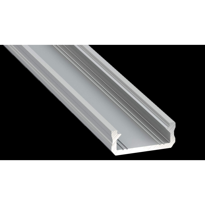 Greenlux AL-PROFIL D SILVER 2M (10-0044-20) - Prisadený hliníkový profil GXLP1037