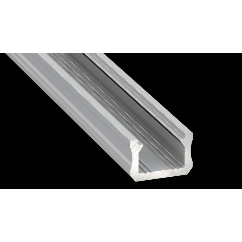 Greenlux AL-PROFIL X SILVER 2M (10-0084-20) - Prisadený hliníkový profil GXLP1057