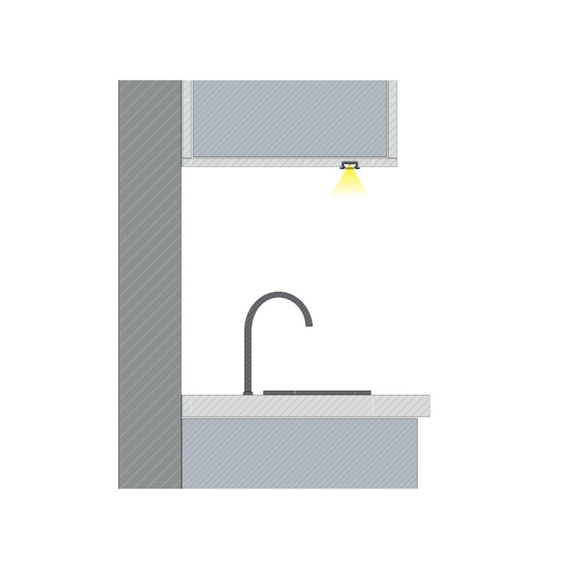 Greenlux AL-PROFIL Z WHITE 2M (10-0101-20) - Zapustený hliníkový profil GXLP1071