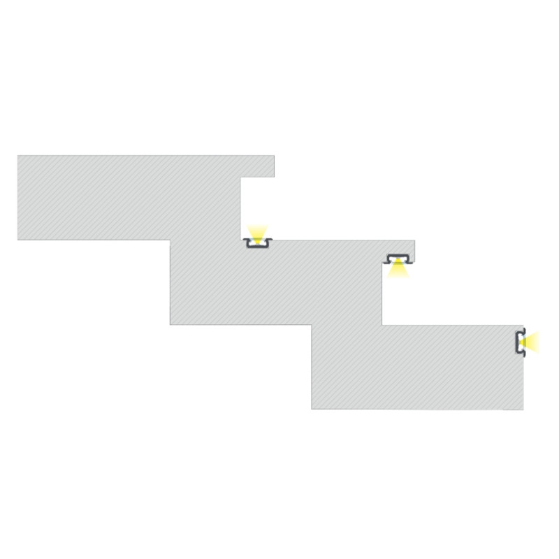 Greenlux AL-PROFIL Z SILVER 2M (10-0104-20) - Zapustený hliníkový profil GXLP1077