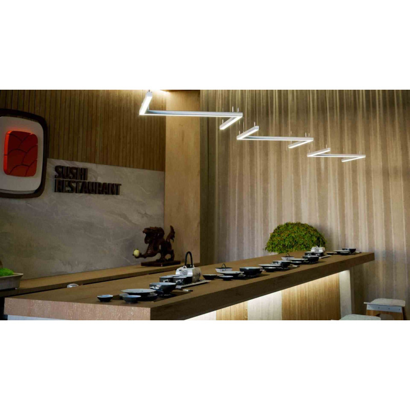 Greenlux AL-PROFIL DILEDA BLACK 2M (10-0185-20) - Prisadený alebo závesný hliníkový profil GXLP2013