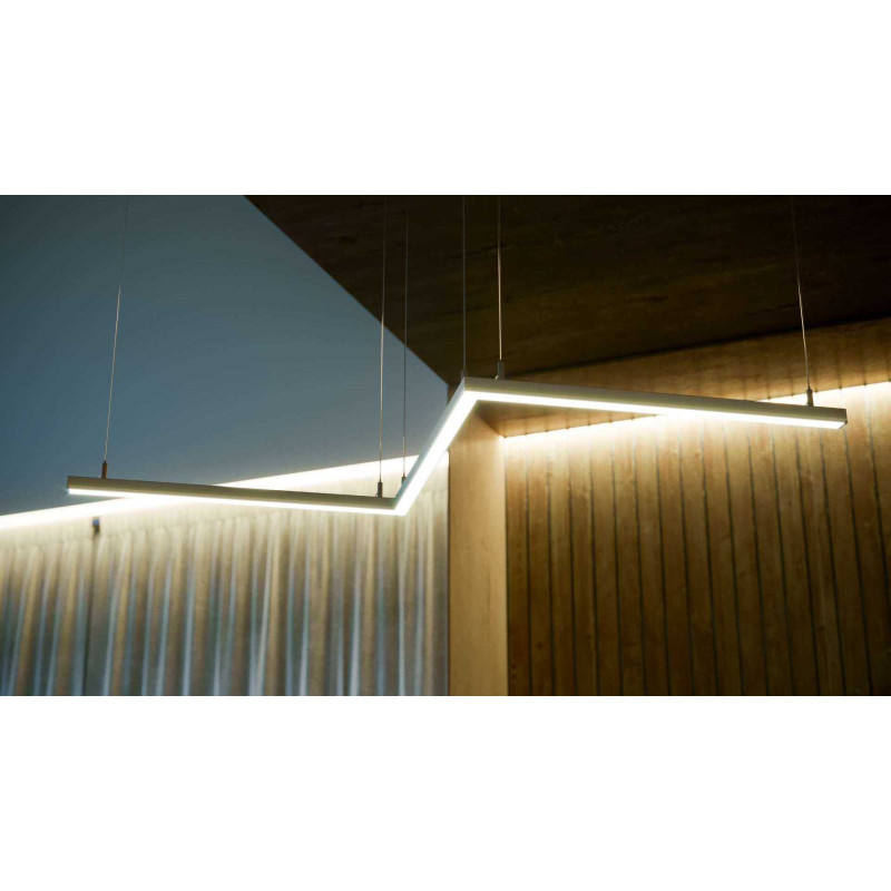 Greenlux AL-PROFIL DILEDA BLACK 2M (10-0185-20) - Prisadený alebo závesný hliníkový profil GXLP2013