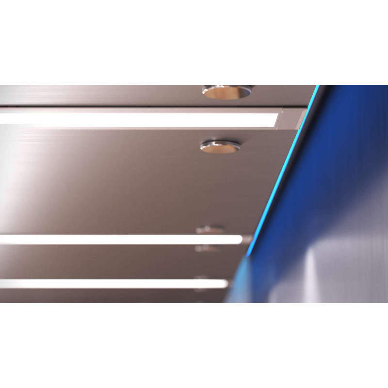 Greenlux AL-PROFIL INDILEDA BLACK 1M (10-0205-10) - Zapustený hliníkový profil GXLP2022