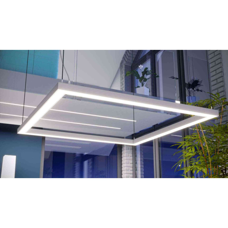 Greenlux AL-PROFIL ILEDO BLACK 2M (10-0115-20) - Prisadený alebo závesný hliníkový profil GXLP2033