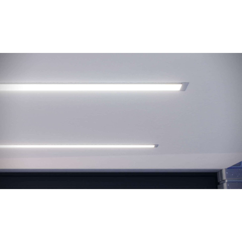 Greenlux AL-PROFIL INSO BLACK 2M (10-0125-20) - Zapustený hliníkový profil GXLP2043