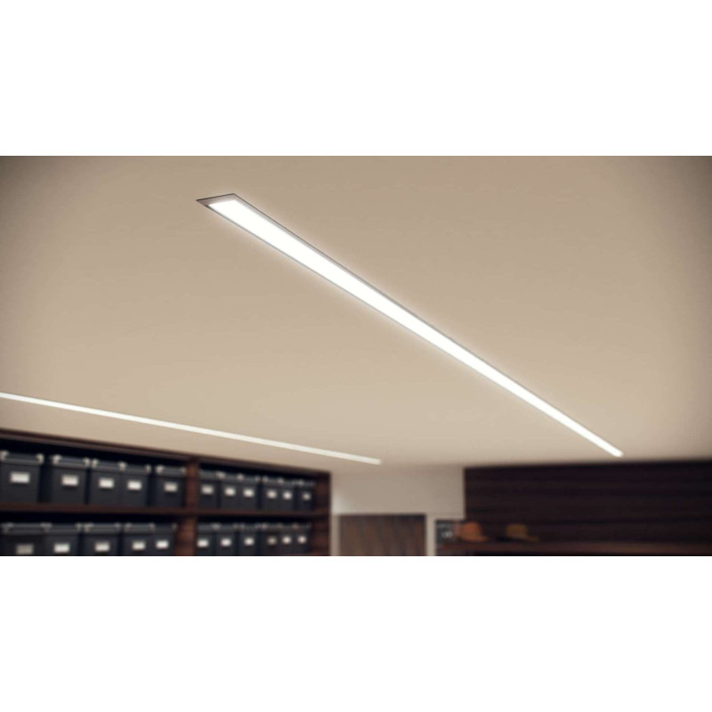 Greenlux AL-PROFIL INSO BLACK 2M (10-0125-20) - Zapustený hliníkový profil GXLP2043