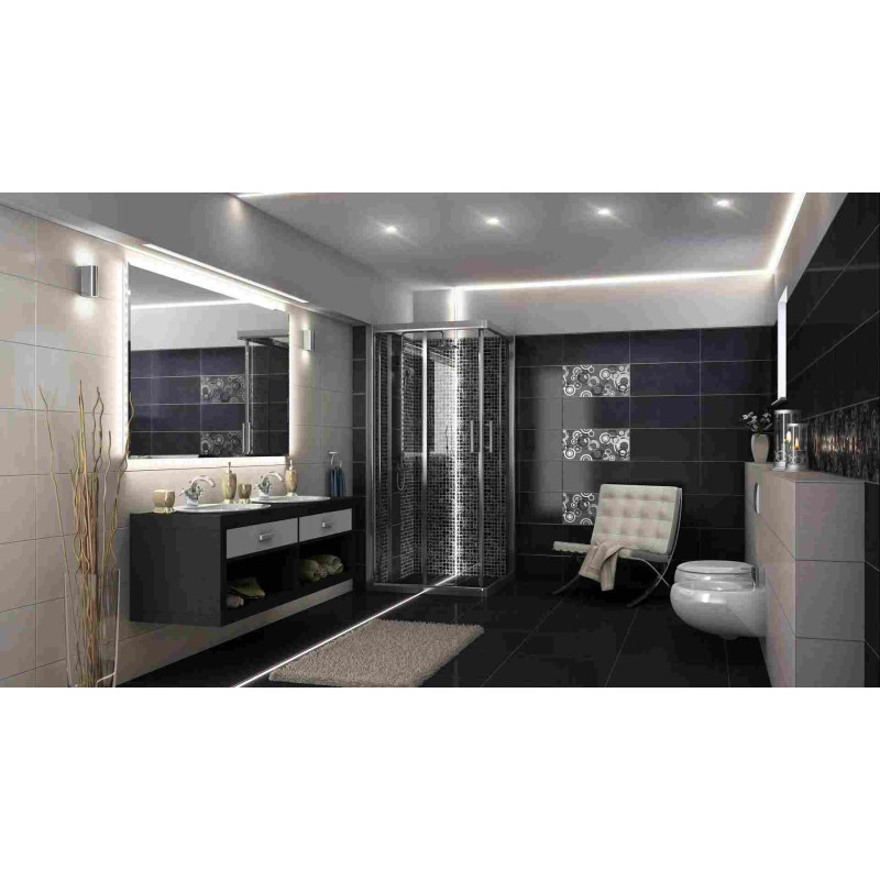 Greenlux AL-PROFIL INSO BLACK 2M (10-0125-20) - Zapustený hliníkový profil GXLP2043