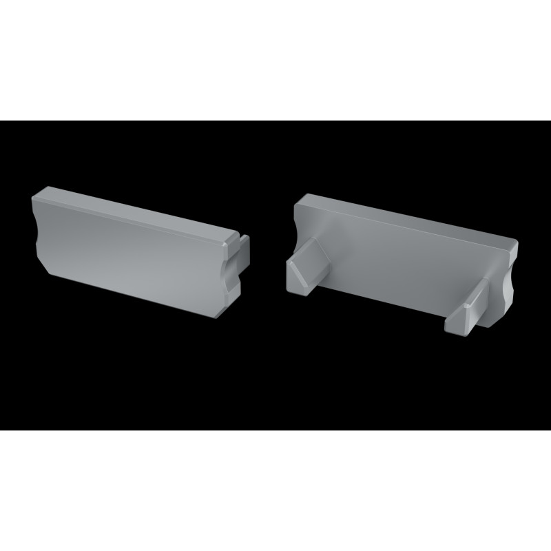 Greenlux EC-PROFIL D GRAY (12-0054-01) - Koncovka profilu GXLP1434