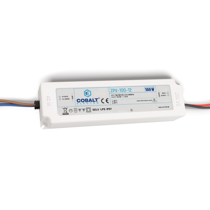 Greenlux DRIVER 100W/P IP67 12V (ZPV-100-12) - LED driver GXLD305