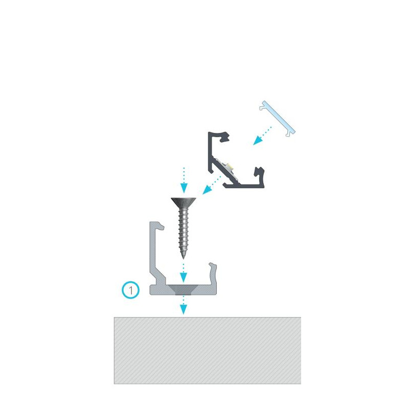 Greenlux BR-PROFIL CH TR (13-0043-00) - Montážny úchyt GXLP1620